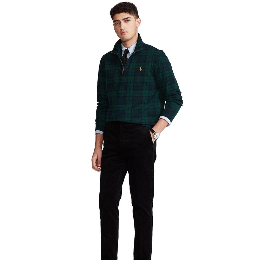 Polo Ralph Lauren Men's Estate-Rib Cotton Quarter-Zip Pullover